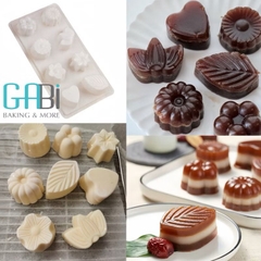 Vĩ Nhựa PP - 10 Mẫu Hoa Lá - yt 027 Khay Đá