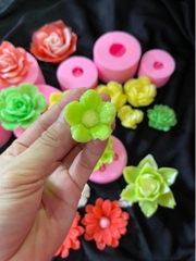 Khuôn Silicon - Hoa Mai Đào 5 Cánh 3.5Cm