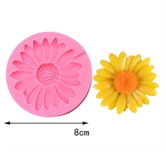 Khuôn Silicon - Hoa Cúc Dẹp Họa Mi Cắm Cây - 7cm