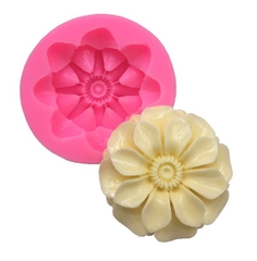 Khuôn Silicon - Hoa Thược Dược - 5.3cm - Nhụy Xòe
