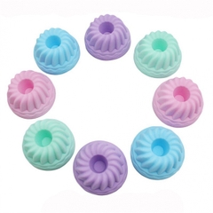 [10 cup] Khuôn Silicon - Cup Set 7cm - M09 - Xoắn 7.8cm