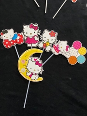 Set Cắm Mèo Kitty Tim Phụ Kiện Trang Trí Bánh