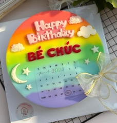 Khuôn Silicon - Chữ Happy - Kiểu 9x4cm