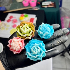 Khuôn Silicon - Hoa Hồng Lai Set 2 - 5cm 4cm