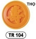 Khuôn Ấn Xôi - Tròn VT - 10cm - Thọ - Hán