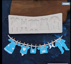 Khuôn Silicon - Quần Áo - Bé Trai 5c