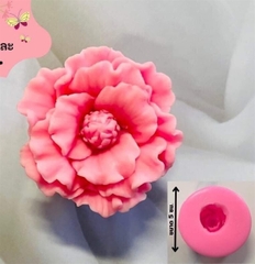 Khuôn Silicon - Hoa Mẫu Đơn - 6Cm D6