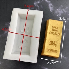 Khuôn Silicon - Khuôn Miếng Vàng 9999 - VÀNG 9999 GOLD 2,2X5,4CM