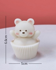 Khuôn Silicon - Động Vật - Gấu Giơ Tay 5.5cm