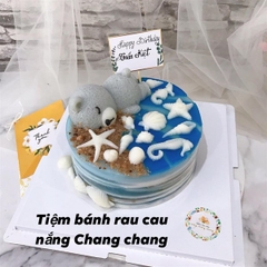 Khuôn Silicon - Động Vật - Gấu Nằm Ngủ - 11.5cm