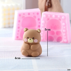 Khuôn Silicon - Động Vật - Capybara 2 Mảnh Gấu Ngồi