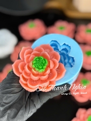 Khuôn Silicon - Hoa Sen Thái Nở - Hoa Sen mã A 8cm