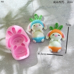 Khuôn Silicon - Động Vật - Con Thỏ 7cm