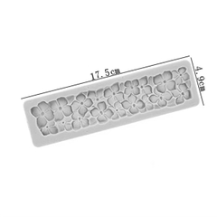 Khuôn Silicon - Viền Chuỗi Họa Tiết - Cẩm Tú Cầu 15x3cm
