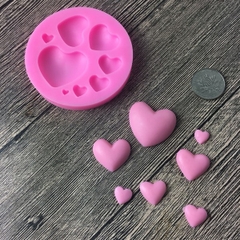 Khuôn Silicon - Trái Tim Trơn - 8c Tim TH
