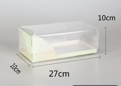 Hộp Nhựa - Chữ Nhật Đế Giấy - 27.5x10 Cao 11cm