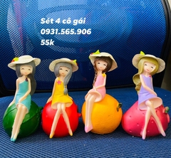Tượng Công Chúa - Cô Gái - PKD - Set 4 - Cô Gái Ngồi