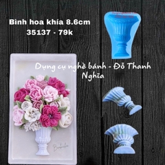 Khuôn Silicon - Bình Hoa - Khía 8.6cm