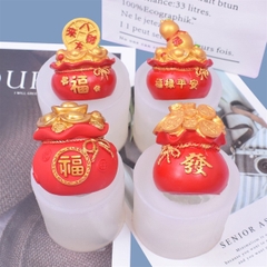 Combo 4 Khuôn Silicon Hủ Vàng Đỏ