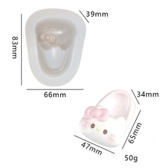Khuôn Silicon - Em Bé Giày - Giày Dép Kitty Liền Khúc Bạch