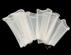 Cuộn Voan - Viền Trơn-Dài 120cm cao 13cm - Voan BI Trắng Trơn