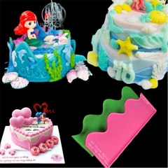 Khuôn Silicon - Viền Lượn Sóng Nhỏ 7x32cm