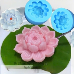 Khuôn Silicon - Hoa Sen Thái Nở - Hoa Sen 9cm Mã B