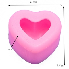 Khuôn Silicon - Trái Tim Kiểu - Tim Trơn 7,5cm