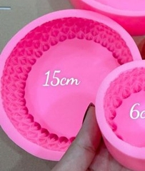 Khuôn Silicon - Đế Sen Thái Tầng - 15cm Cao 4.4cm