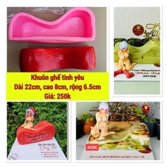 Khuôn Silicon - Ghế Tình Yêu-10cm - Size Nhỏ