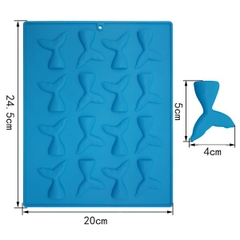 Khuôn Silicon - Biển - Đuôi Cá - 5cm - 16c