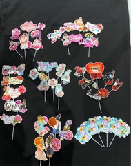 SET CẮM BẢNG WOMENS DAY 20/10- PHỤ KIỆN TRANG TRÍ BÁNH