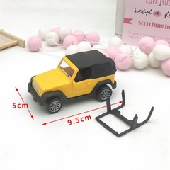 Xe Oto Đơn Nhựa - Xe Cộ - PKD - Jeep Mui Trần - Vàng