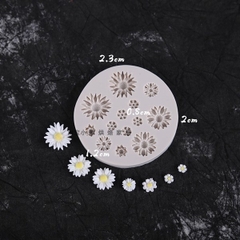 Khuôn Silicon - Hoa Cúc Dẹp TH 13c - 0.8 > 2.3cm