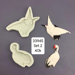Khuôn Silicon - Động Vật - Chim Hạc - Cò Set 2