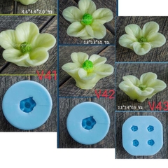 Khuôn Silicon - Hoa Mai Đào - Set 3 V41 V42 V43