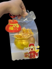Hộp Nhựa Mika - Vuông Quai Xách Đế Giấy