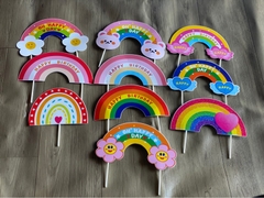 Set Cắm Cầu Vòng Phụ Kiện Trang Trí Bánh - mẫu ngẫu nhiên - set 10 que - nhiều mẫu