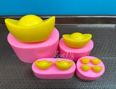 Khuôn Silicon - Thỏi Vàng - set 4 vàng 250k