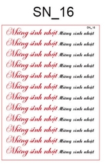 Decal Chủ Đề Sinh Nhật - DSN - DSN16