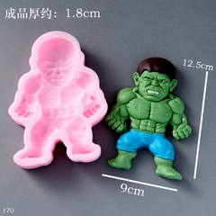 Khuôn Silicon - Siêu Nhân Siêu Anh Hùng - Người Xanh 12.5cm
