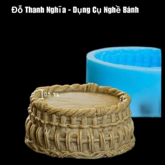 Khuôn Silicon - Chậu Cây - Đan Lưới 12cm