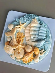 Khuôn Silicon - Biển - Thuyền Buồm 13cm