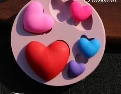 Khuôn Silicon - Trái Tim Trơn - 8c Tim TH