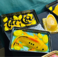 Hộp Nhựa - Chữ Nhật TN25 - 25x15cm Cao 7cm đế đen set 5 hộp