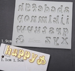 Khuôn Silicon - Chữ Cái IN - Chữ Thường Nghiêng