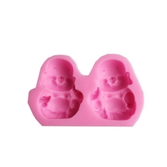 Khuôn Silicon - Ông Phật Di Lạc Set 2 Thần Tài Thổ Địa