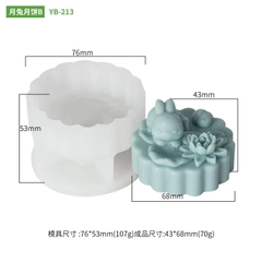 Khuôn Silicon - Động Vật - Con Thỏ Hoa Sen C