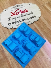 Khuôn Silicon - Xe Cộ - Xe Hơi Ô Tô Vĩ 6C 7.4*4.8*3 Cm