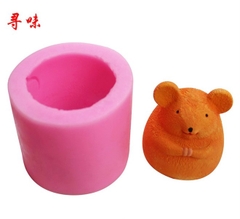 Khuôn Silicon - Động Vật - Chuột Set 2c - Đứng Chấp Tay 8cm